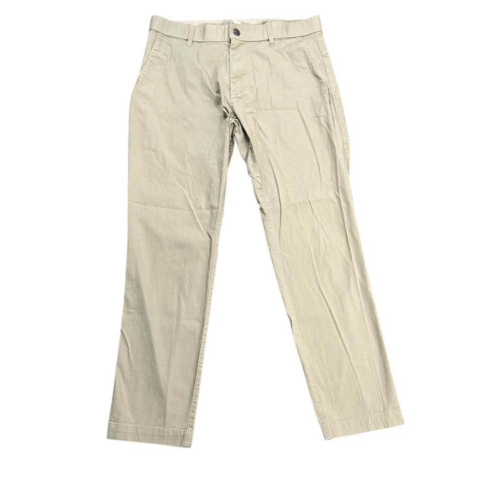 Fabletics Pants Mens FITS 31x27 Beige Pocket Chino Trouser Performance‎